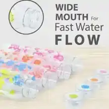Multicolour Flower Transparent Fridge Bottle 2