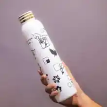 Unique Design Printed White Fridge Bottle 3